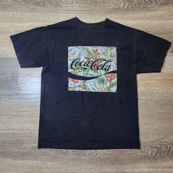 Coca Cola Tops - Black Coca-Cola Graphic T-Shirt